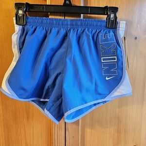 NWT Nike Girl''s Athletic Blue Shorts SIZE MEDIUM